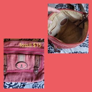 Fossil cross body purse